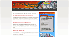 Desktop Screenshot of concrete-express.com